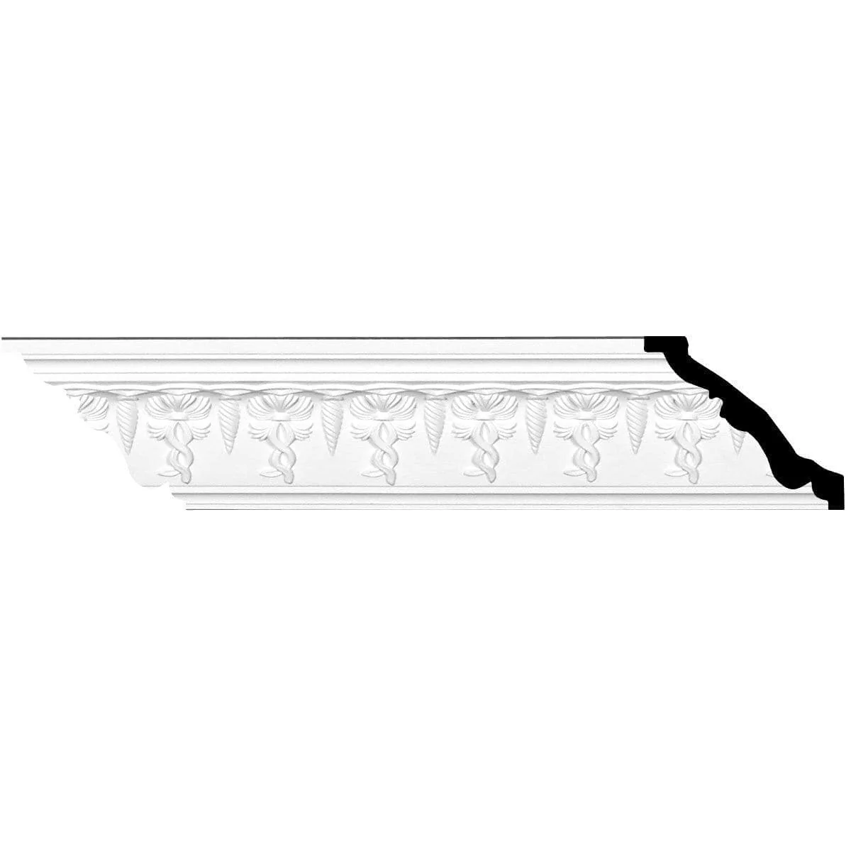 Scott Crown Moulding, 4 1/4"H x 2 3/4"P x 5"F x 94 1/2"L