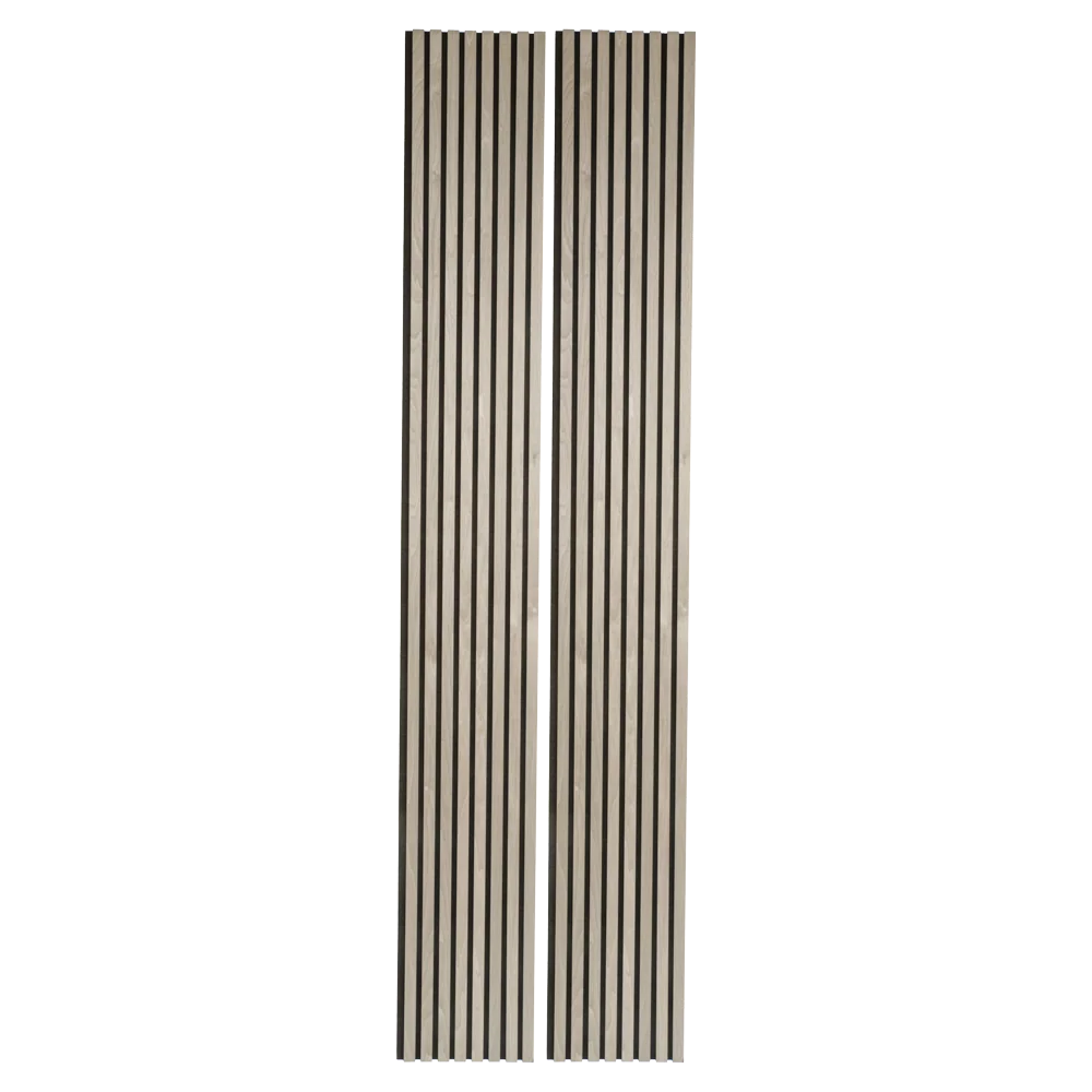 Silver Gray Oak Acoustic Panel, Veneer 1" Wide Slats - Harmony Series - Sold 2 Panels Per Carton - Image 4