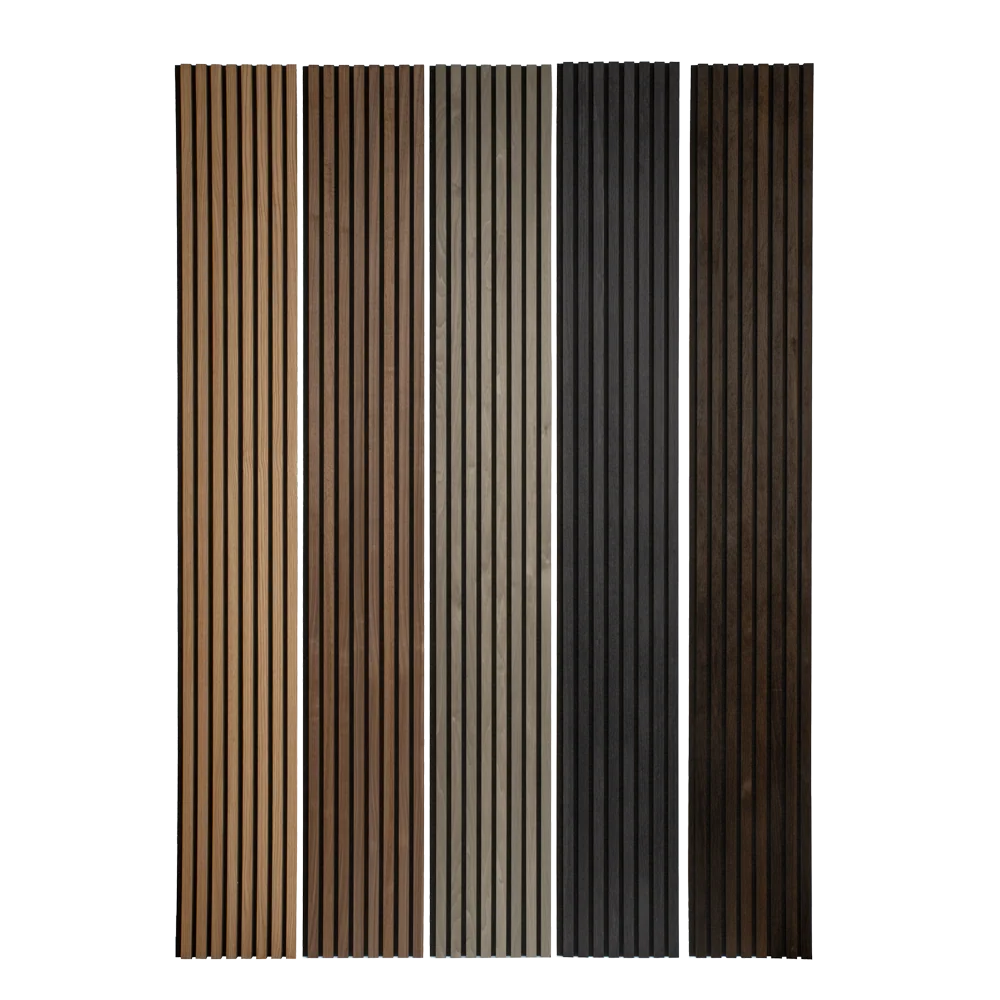 Silver Gray Oak Acoustic Panel, Veneer 1" Wide Slats - Harmony Series - Sold 2 Panels Per Carton - Image 9