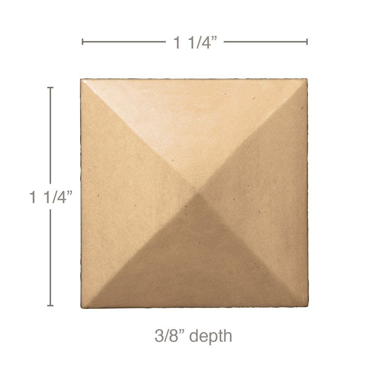 Small Classic Button(Sold 8 per card), 1 1/4''w x 1 1/4''h x 3/8''d