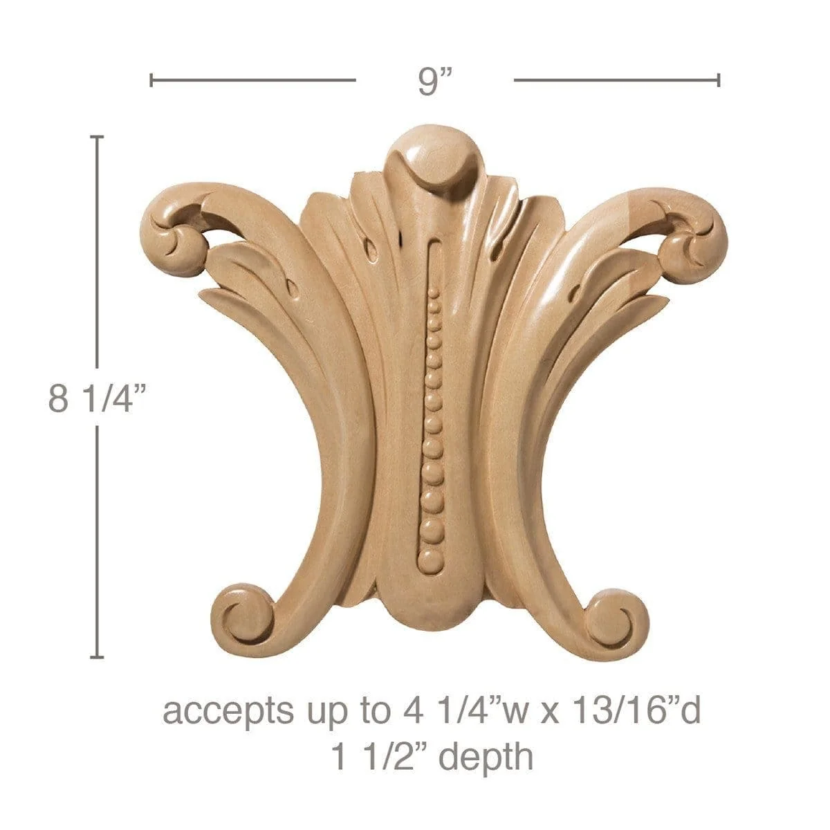 Small Keystone, 9"w x 8 1/4"h x 1 1/2"d