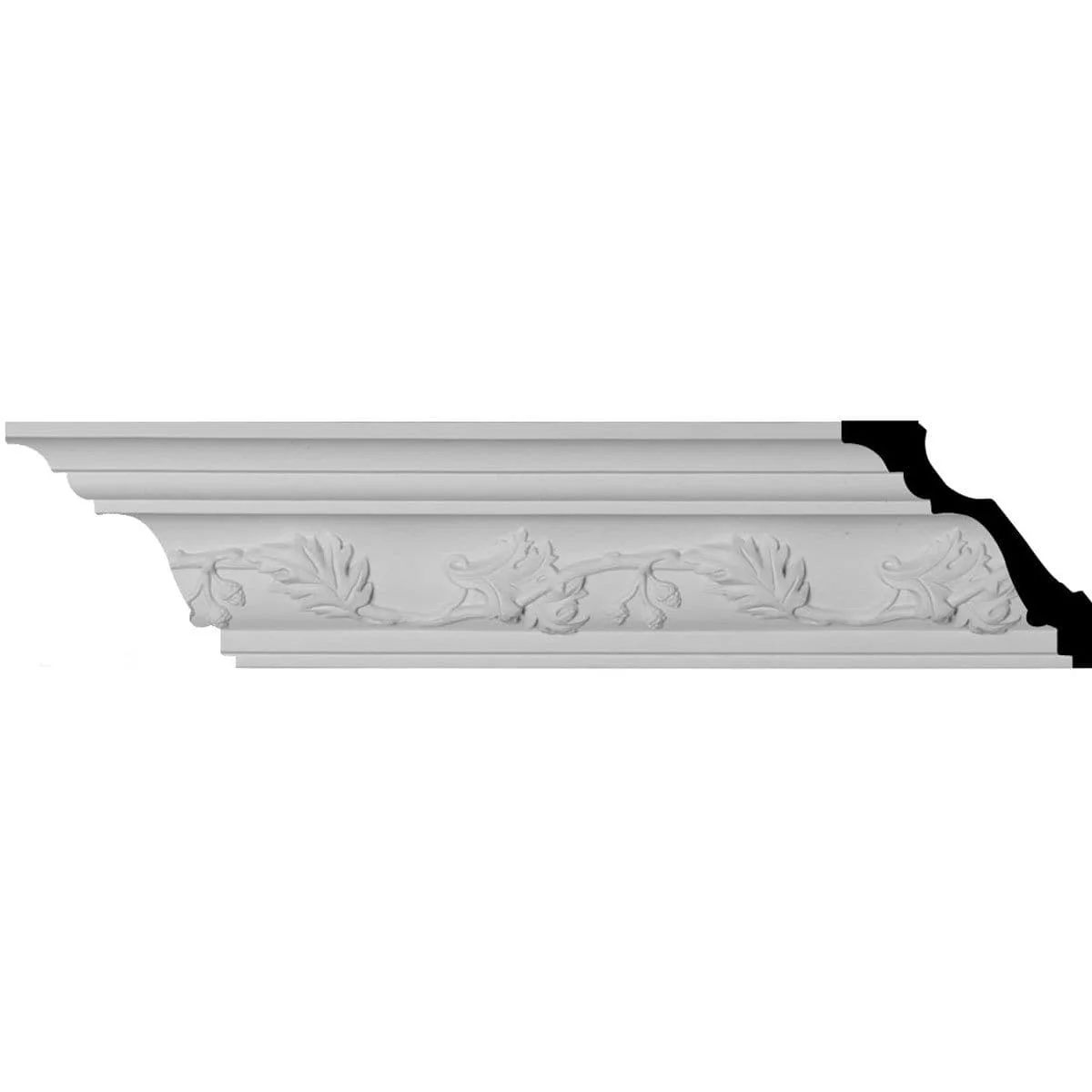 Southhampton Crown Moulding, 3 1/8"H x 3 1/8"P x 4 1/2"F x 94 1/2"L, (6 1/4" Repeat)